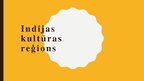 Prezentācija 'Indijas kultūras reģioni', 1.