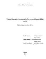 Referāts 'Pāridarījuma ietekme uz cilvēka personību un tālāko dzīvi', 1.
