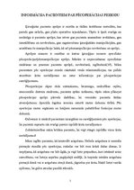 Referāts 'Informācija pacientiem par pēcoperācijas periodu', 1.