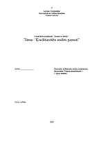Referāts 'Kredītiestāžu audita pamati', 1.