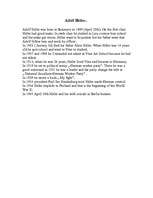 Konspekts 'Adolf Hitler', 1.