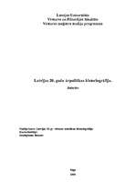 Referāts 'Latvijas 20.gadu ārpolitikas historiogrāfija', 1.
