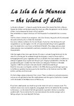 Eseja 'La Isla de la Muneca - the Island of Dolls', 1.