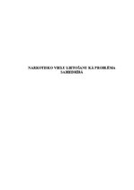 Referāts 'Narkotisko vielu lietošana kā problēma sabiedrībā', 1.