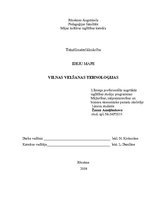 Referāts 'Vilnas velšanas tehnoloģijas', 1.