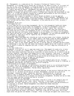 Eseja 'Management Is Art , Science and Profession', 1.