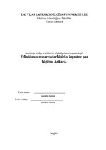 Referāts 'Ēdināšanas nozares darbinieku izpratne par higiēnu Ankarā', 1.