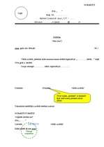 Paraugs 'Noraksts', 1.