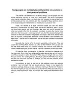 Eseja 'Young People Are Increasingly Looking Online for Solutions to Their Personal Pro', 1.