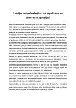 Eseja 'Latvijas lauksaimniecība - vai atpaliekam no Lietuvas un Igaunijas?', 1.