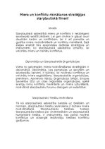 Konspekts 'Miera un konfliktu risināšanas stratēģijas starptautiskā līmenī', 1.