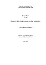 Konspekts 'Mārupes tūrisma plānošanas teorijas refleksijas', 1.