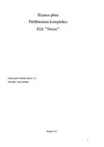Biznesa plāns 'SIA "Swim"', 1.