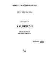 Referāts 'Zaudējumi', 1.