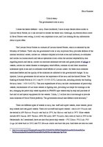 Eseja 'The Government's Role in Navy', 1.