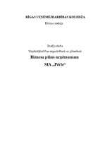 Biznesa plāns 'Uzņēmums SIA "Pērle"', 1.