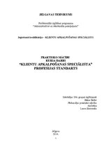 Referāts 'Klientu apkalpošanas speciālists', 1.