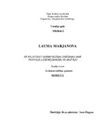 Referāts 'Kā pielietosiet grāmatvedības zināšanas savā profesijā kā vadītājs?', 1.