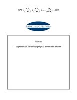 Referāts 'Uzņēmuma investīciju projekta īstenošanas nozīme', 1.