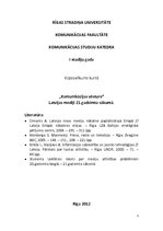 Konspekts 'Latvijas mediji 21.gadsimta sākumā', 1.