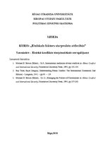 Konspekts 'Starptautiskās iejaukšanās etniskajā konfliktā nepieciešamība', 1.