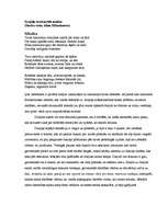 Konspekts 'Dzejoļa "Mūzika" strukturālā analīze', 1.