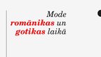 Prezentācija 'Mode romānikas un gotikas laikā', 1.