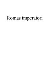 Referāts 'Romas imperatori', 1.