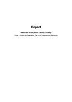 Eseja 'Book Report "Education Techniques for Lifelong Learning"', 1.