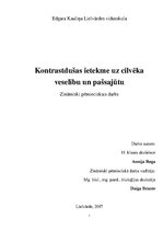 Referāts 'Kontrastdušas ietekme uz cilvēka veselību un pašsajūtu', 1.