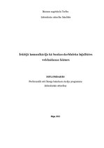 Diplomdarbs 'Iekšējā komunikācija kā darbinieku lojalitātes veicināšanas faktors', 1.