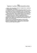 Eseja 'Migrācija ir 21.gs. lielākā demogrāfiskā problēma', 1.