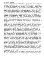 Eseja 'Six Hours of Television', 1.