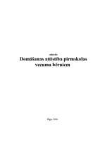 Referāts 'Domāšanas attīstība pirmsskolas vecuma bērniem', 1.
