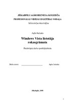 Referāts 'Windows Vista lietotāja rokasgrāmata', 1.