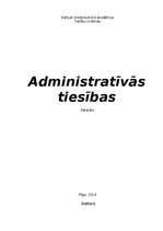 Referāts 'Administratīvās tiesības', 1.