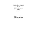 Referāts 'Kleopatra', 11.