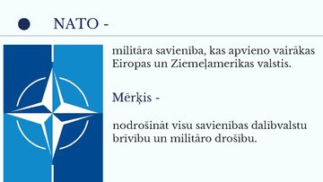 Prezentācija 'NATO - Ziemeļatlantijas Līguma organizācija', 2.
