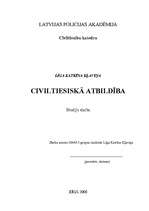 Referāts 'Civiltiesiskā atbildība', 1.