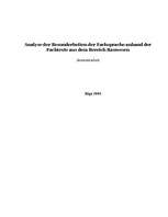 Referāts 'Analyse der Besonderheiten der Fachsprache anhand der Fachtexte aus dem Bereich ', 1.