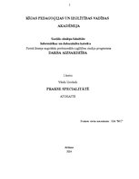 Prakses atskaite 'Uzņēmuma darba aizsardzības sistēmas atbilstība likumdošanas prasībām', 1.