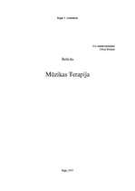 Referāts 'Mūzikas terapija', 1.