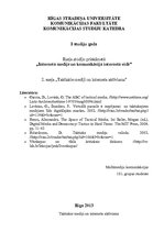 Eseja 'Taktiskie mediji un interneta aktīvisms', 1.