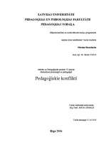 Referāts 'Konflikti pedagoģijā', 3.