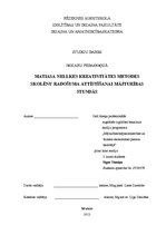 Referāts 'Matiasa Nellkes kreativitātes metodes skolēnu radošuma attīstīšanai mājturības s', 1.