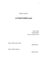 Prakses atskaite 'Prakses atskaite DnB Nord bankā', 1.
