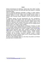 Referāts 'Produktu izvietošana', 1.