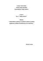 Referāts 'Priekšvēlēšanu aģitācijas un politiskās reklāmas juridiskā regulējuma problēmas ', 1.