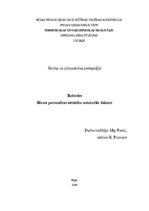 Referāts 'Bērna personības attīstību noteicošie faktori', 1.