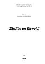 Referāts 'Zādzība un tās veidi', 1.
